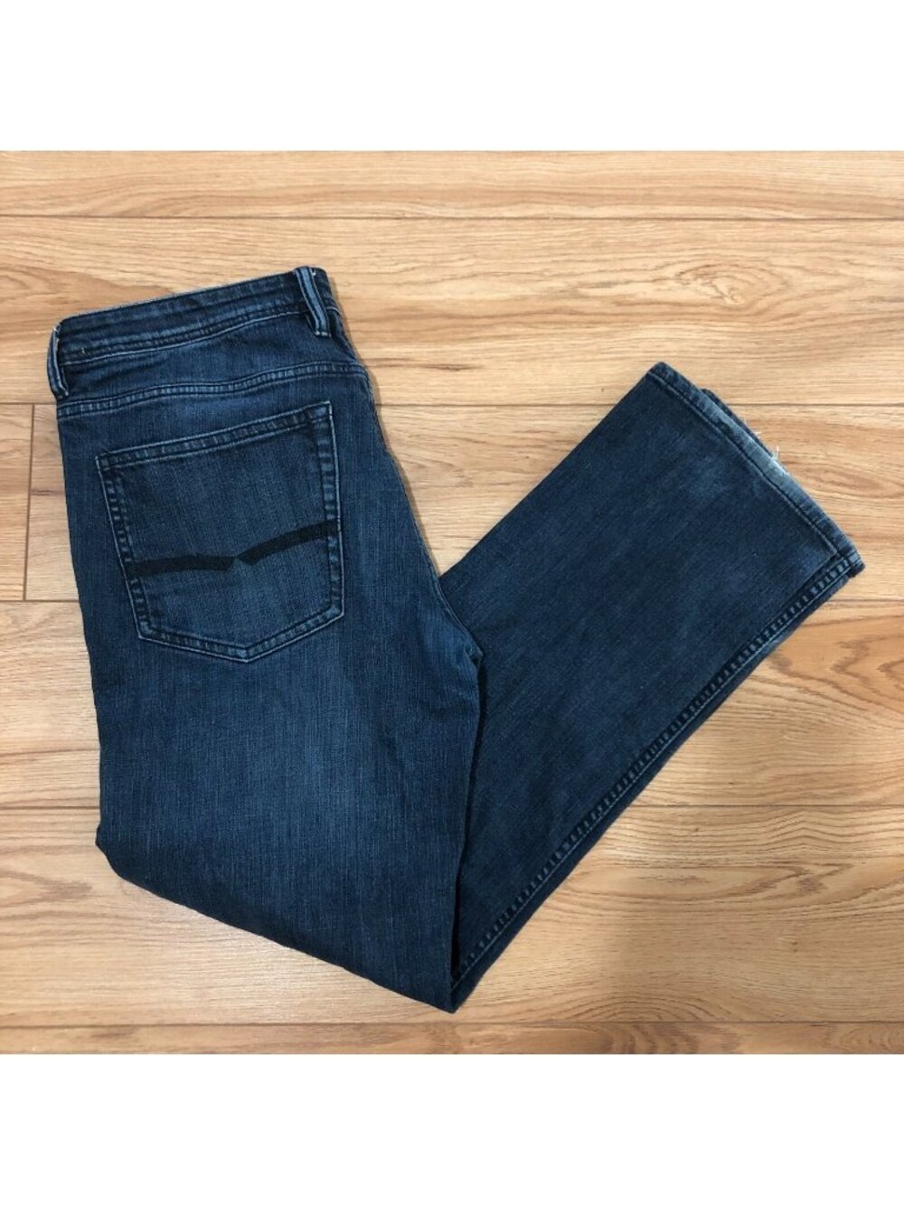 Buffalo David Bitton Jack-X Jeans Mens 34x30 Slim Straight Stretch Dark Wash EUC